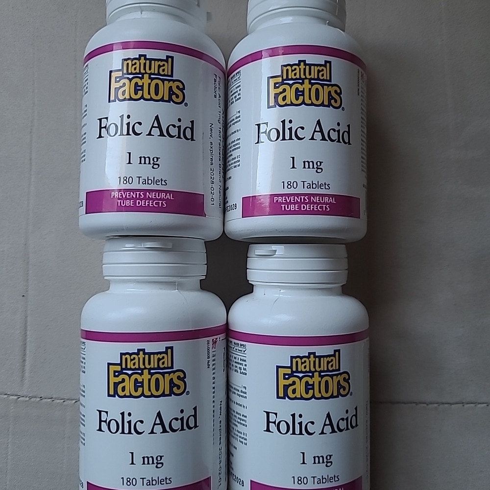 Folic Acid Supplement - 4 Bottles